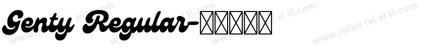 Genty Regular字体转换